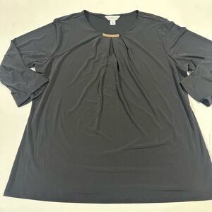Liz Claiborne black Long Sleeve Top